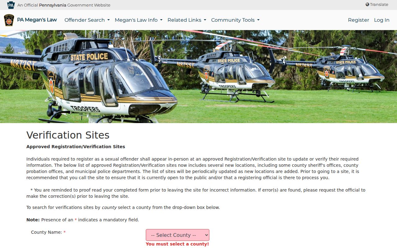 Fulton County sex offender registration verification site search